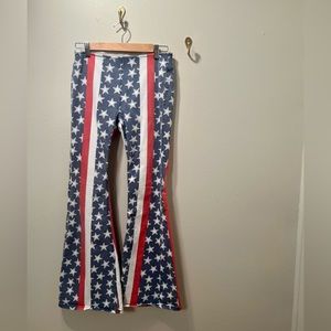 Free People American Flag pants